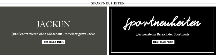 Sportneuheiten